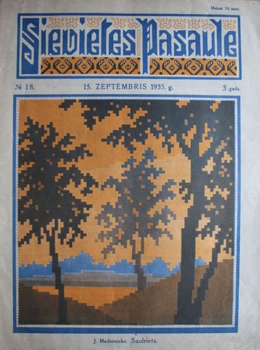 Sievietes  Pasaule. 1935 g. Nr. 18