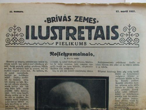 Brīvās Zemes Ilustretais Pielikums. 1927 g. Nr.11