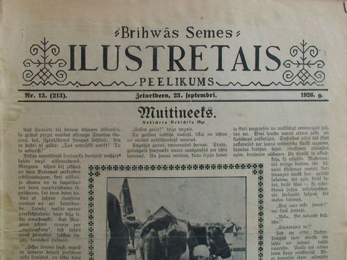 Brīwās Zemes  Ilustretais Pielikums.  1926g. Nr.13