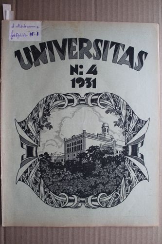 Universitas 1931 g. Nr.4