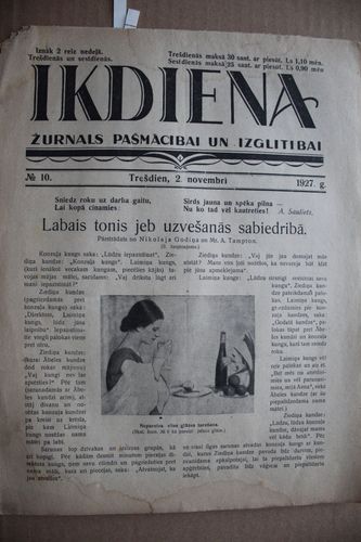 Ikdiena.  1927g. Nr. 10