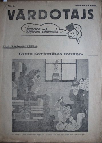 Vārdotājs.  1933 g. Nr. 4