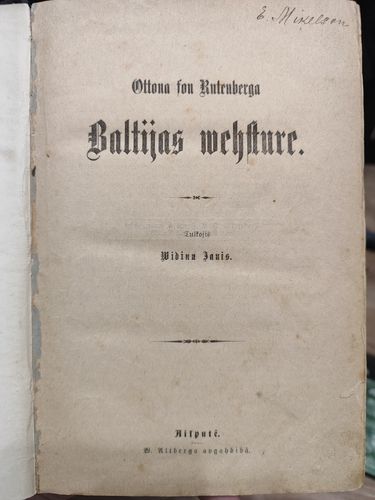 Baltijas vehsture