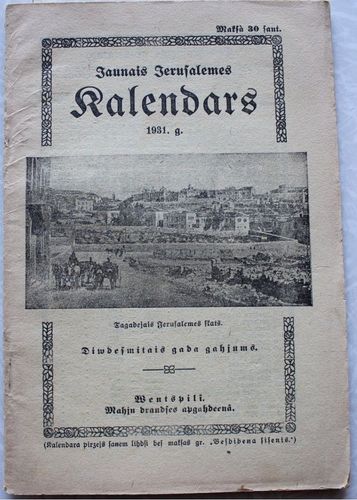 Jaunais Jeruzalemes kalendars 1931. g.