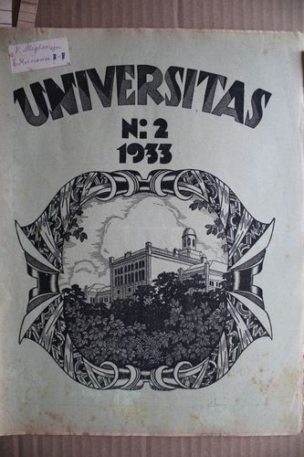 Universitas 1933 g. Nr. 2