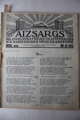 Aizsargs. 1933 g. Nr.8