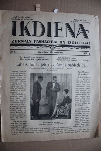 Ikdiena.  1927g. Nr. 8