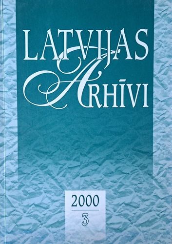 Latvijas Arhīvi Nr. 3 2000