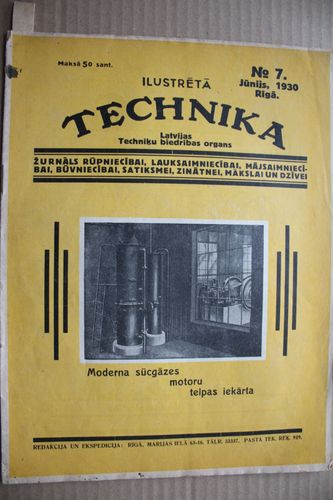 Ilustrētā Technika.  1930g.  Nr. 7