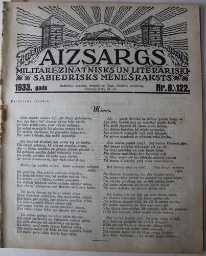 Aizsargs. 1933 g. Nr.8