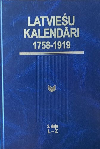 Latviešu kalendāri, 1758-1919 2. daļa