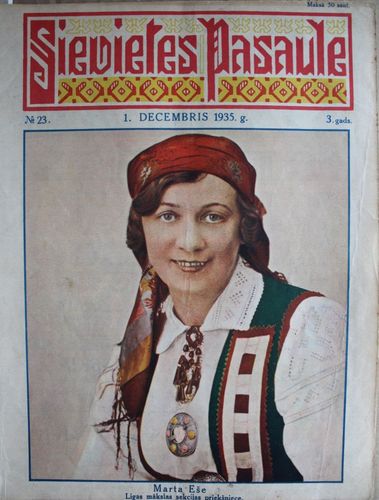 Sievietes  Pasaule. 1935 g. Nr. 23