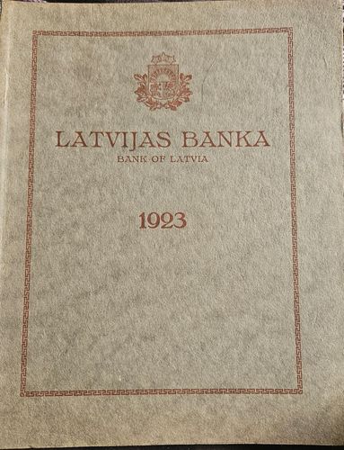 Latvijas Banka 1923. Bank of Latvija.