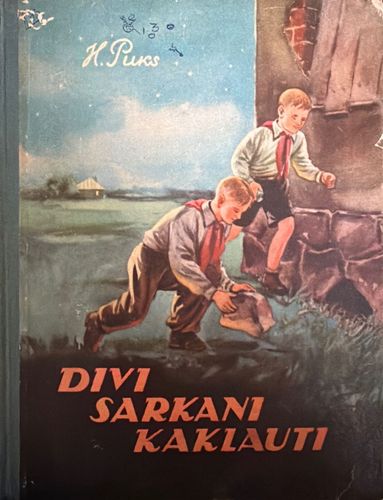 Divi sarkani kaklauti