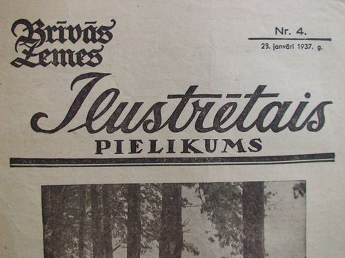 Brīvās Zemes Ilustrētais Pielikums. 1937 g. Nr.4