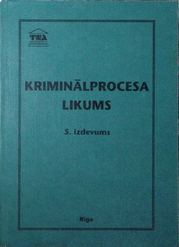 Kriminālprocesa likums 5. izdevums