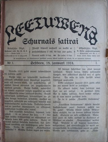 Lietuvēns.  1914 g. Nr.  1
