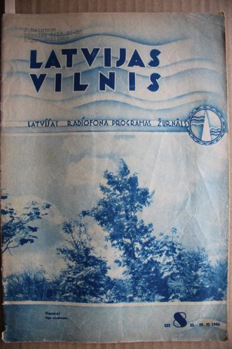 Latvijas Vilnis. 1940 g.  Nr. 8