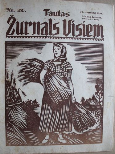 Tautas Žurnāls Visiem.  1928 g. Nr.20