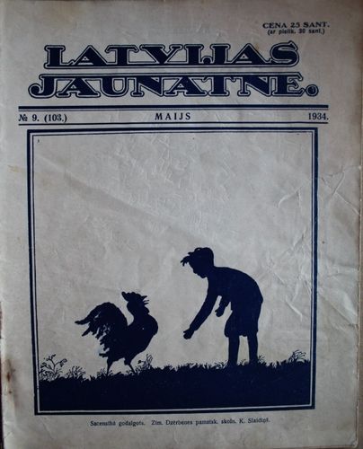 Latvijas Jaunatne. 1934 g. Nr. 9(103)