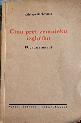 Cīņa pret zemnieku izglītību 19.gadu simtenī
