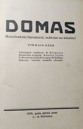 Domas 1924 I pusgads