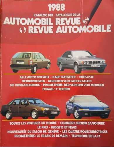 Katalog der Automobil Revue 1988