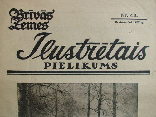 Brīvās Zemes Ilustrētais Pielikums. 1937 g. Nr.44
