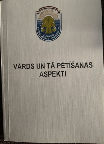 Vārds un tā pētīšanas aspekti 11