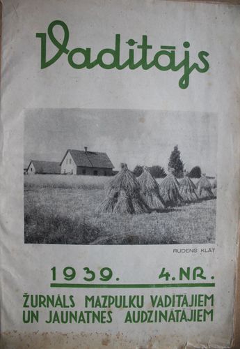 Vadītājs.  1939 g. Nr. 4