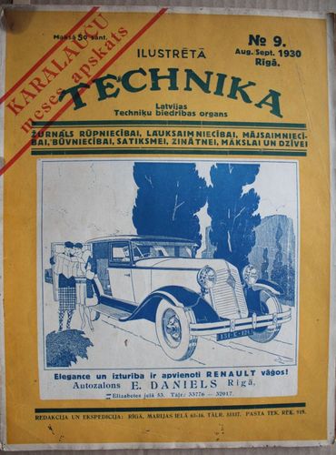 Ilustrētā Technika.  1930g.  Nr. 9.