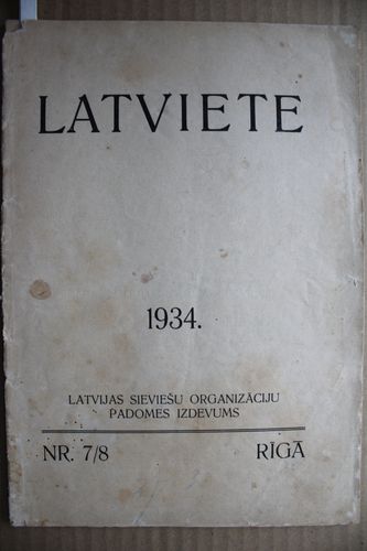 Latviete. 1934 g. Nr. 7/8.