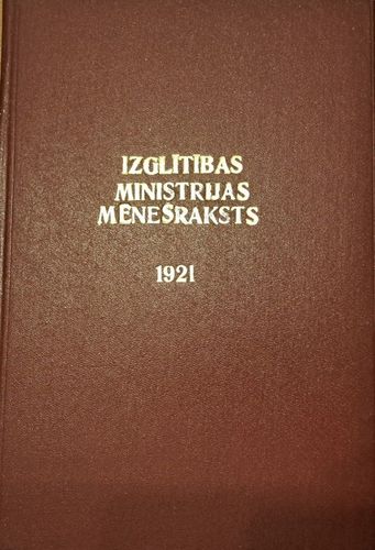 Izglītības Ministrijas Mēnešraksts 9/1921