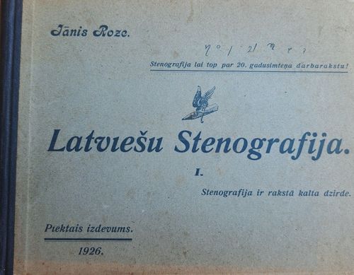 Latviešu Stenografija I.