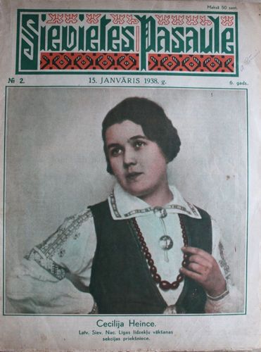 Sievietes  Pasaule. 1938 g. Nr. 2