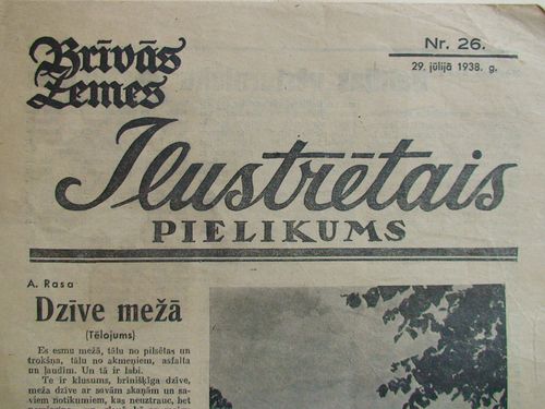 Brīvās Zemes Ilustrētais Pielikums. 1938 g. Nr.26
