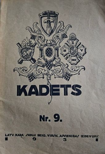 "Kadets" Nr. 9.1931 g. Militāri sabiedrisks mēnešraksts