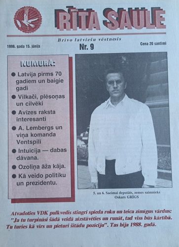 Rīta Saule Nr. 9 15/06/1996