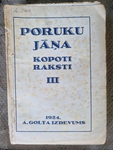 Poruku Jāņa Kopoti raksti III
