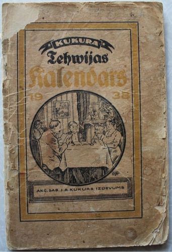 Kukura Tēvijas kalendars 1938. g.
