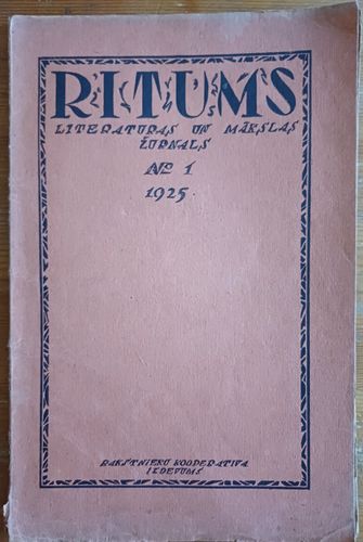 RITUMS 1925.g. Nr.1