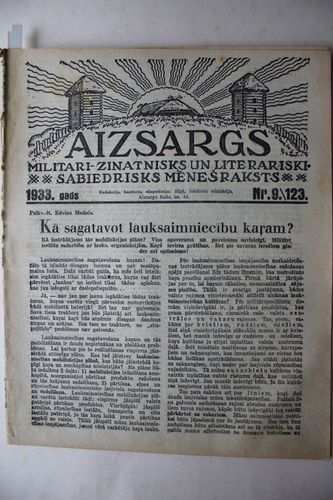 Aizsargs. 1933 g. Nr. 9.