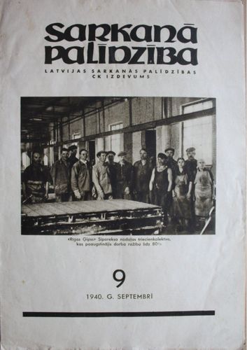 Sarkanā Palīdzība. 1940 g. Nr. 9