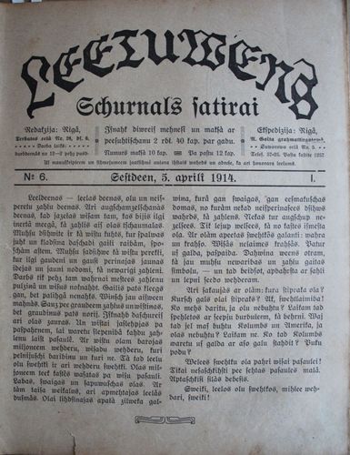 Lietuvēns. 1914 g. Nr.6