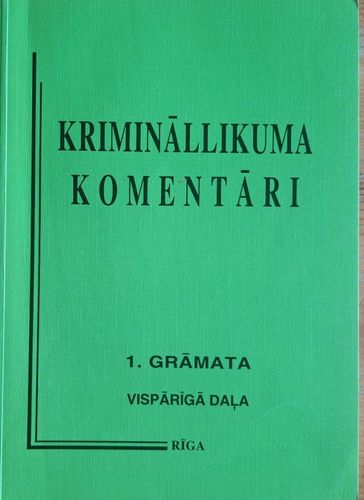 Krimināllikuma komentāri 1. gramata