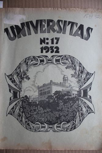 Universitas 1932 g. Nr. 17