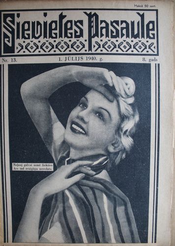 Sievietes Pasaule. 1940 g. Nr. 13