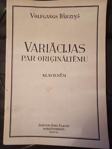 Variācijas par orģināltēmu klavierēm