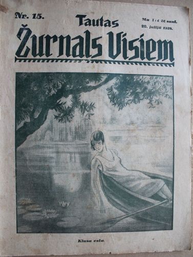 Tautas Žurnāls Visiem.  1928 g. Nr.15
