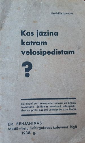 Kas jāzina katram velosipedistam?